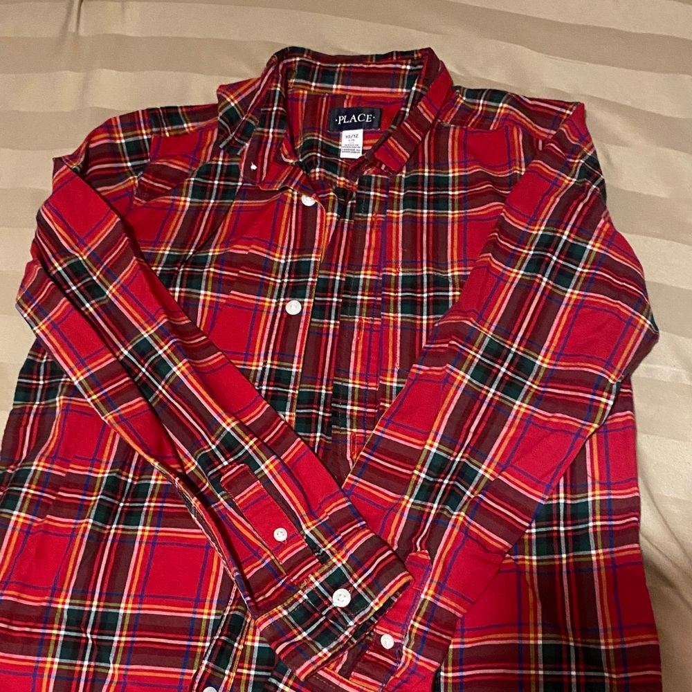 The Children's Place Vibrant Plaid Button-Down Shirt